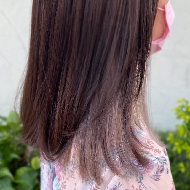 台中豐原特殊色染髮 - 霧感丁香紫耳圈染 Hair by Sunny